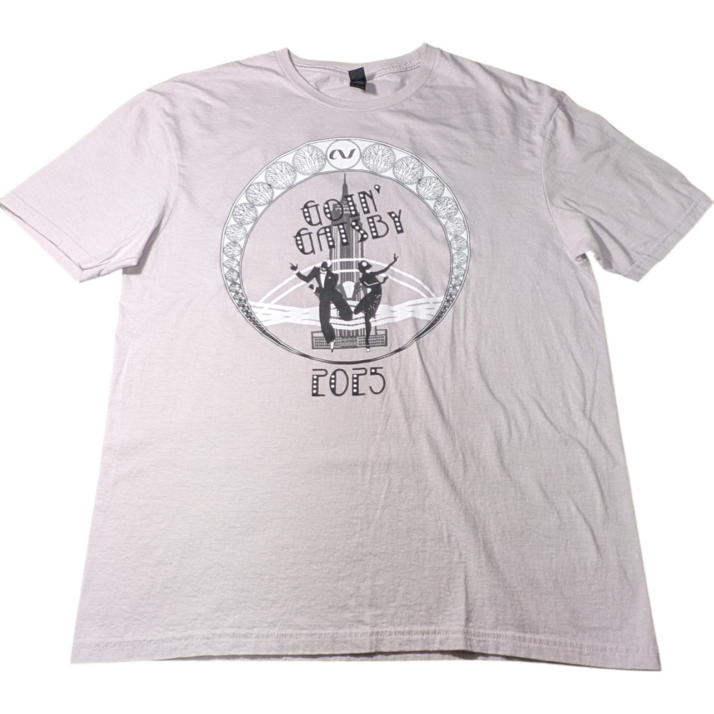 Gildan 2015 Great Gatsby Themed T-Shirt Size Large Graphic Logo